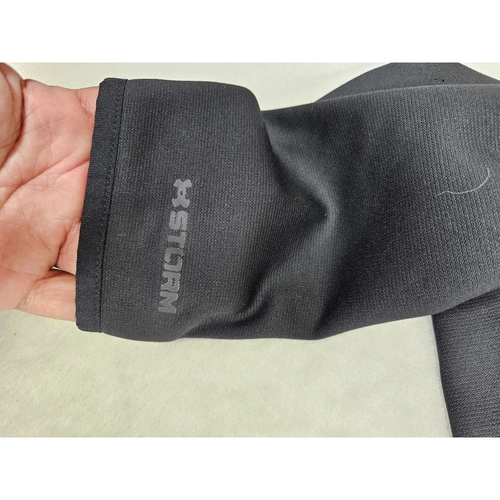 Under Armour Men's Armour Fleece Storm ½ Zip 1357084 Blue/Black Size XL EUC - Picture 6 of 10